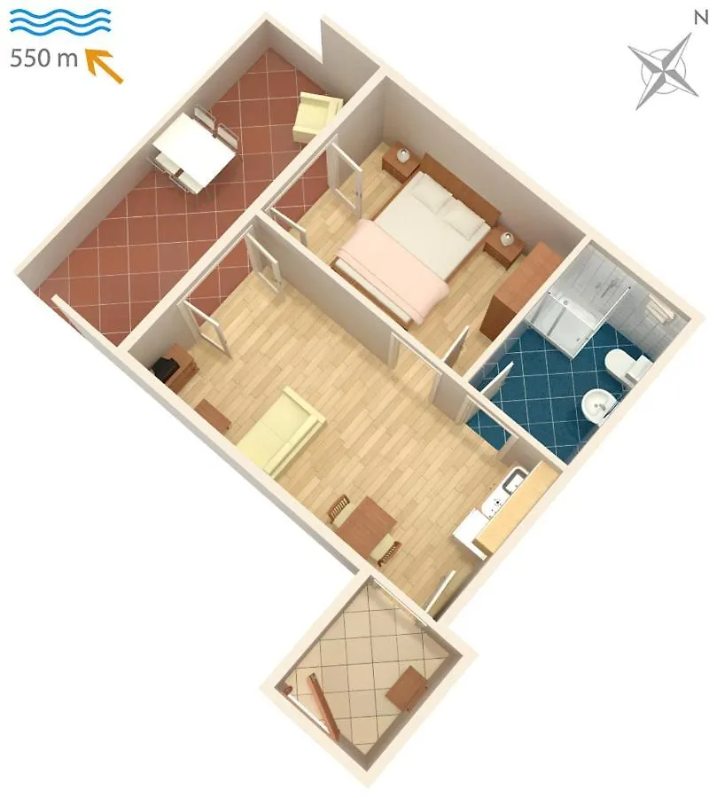 Apartments With A Parking Space Novigrad - 2536