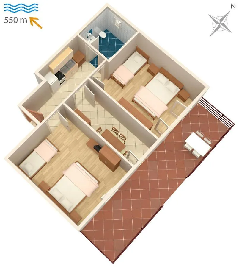 Apartments With A Parking Space Novigrad - 2536